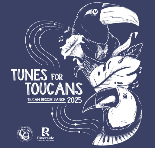 Tunes for Toucans 2025 shirt design - zoomed