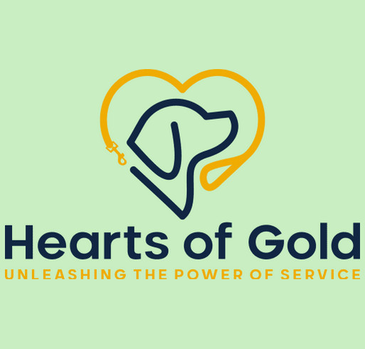 Hearts of Gold Service Dogs shirt design - zoomed