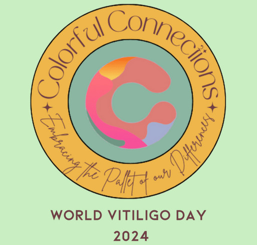 Colorful Connections World Vitiligo Day shirt design - zoomed