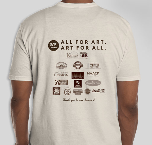 LV Arts at the Park Shirt 2023 Fundraiser - unisex shirt design - back