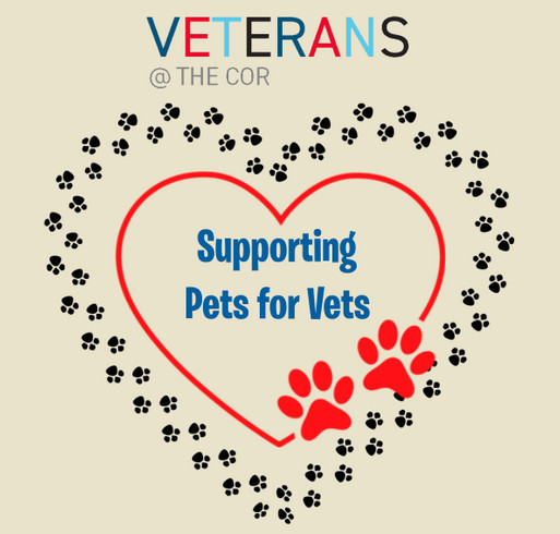 VRG Supports Pets for Vets Spring/Summer 2024 shirt design - zoomed