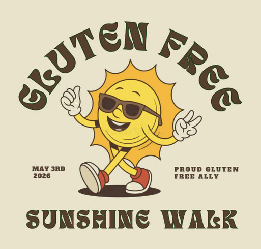 Beyond Celiac / Sunshine Walk Fundraiser shirt design - zoomed