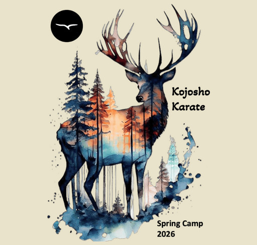 Kojosho Karate Spring Camp shirt design - zoomed