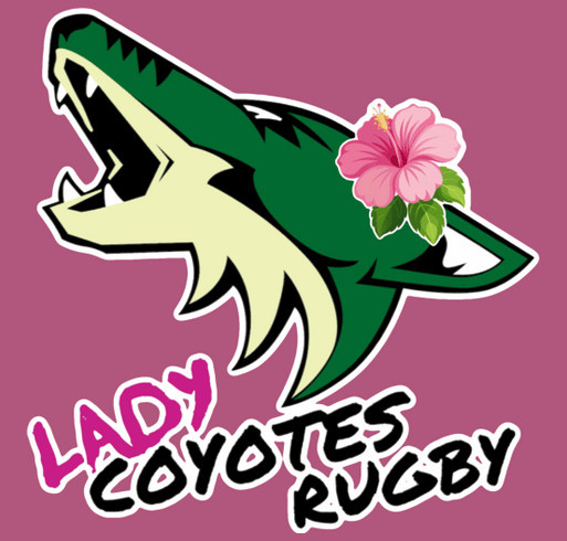 Lady Coyotes shirt design - zoomed