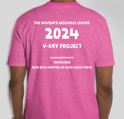 2024 V-Day Project Fundraiser - unisex shirt design - back