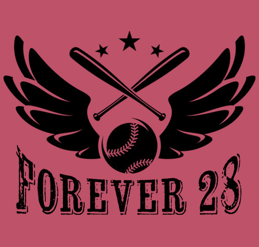 Forever 28 shirt design - zoomed