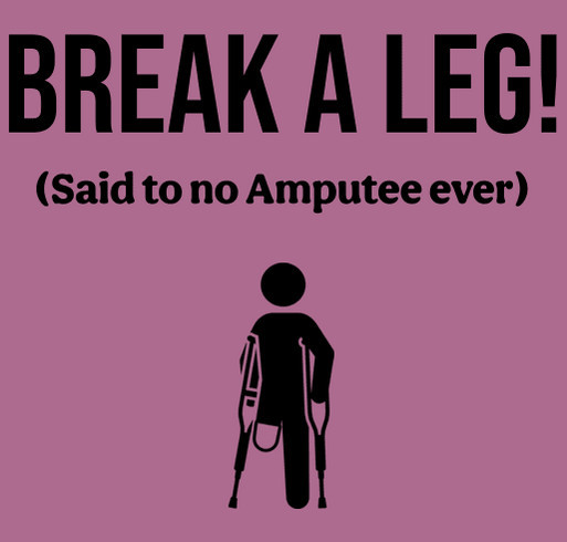 Para Equestrian Broken Leg Fundraiser shirt design - zoomed