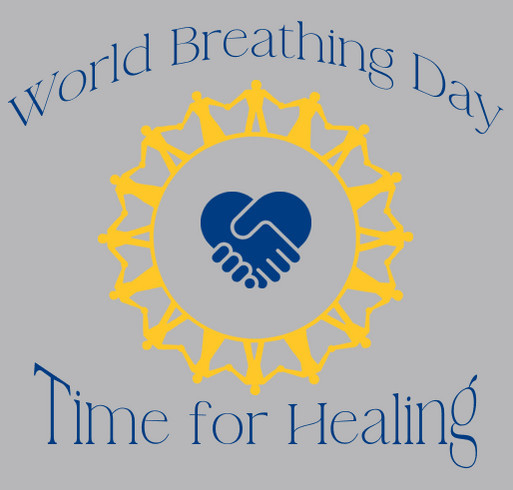 World Breathing Day 2024 - T-SHIRT FUNDRAISER shirt design - zoomed