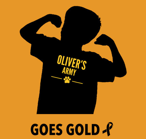 Oliver's Army Goes Gold shirt design - zoomed
