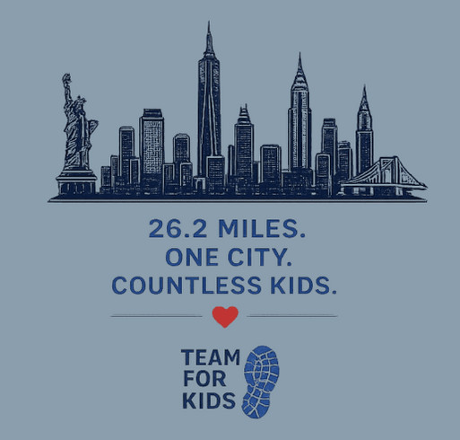 NYC Marathon 2026 shirt design - zoomed