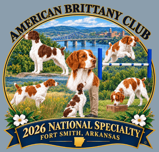 2026 American Brittany Club National Specialty shirt design - zoomed