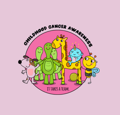 Smiley's Smile Childhood Cancer Awareness shirt design - zoomed