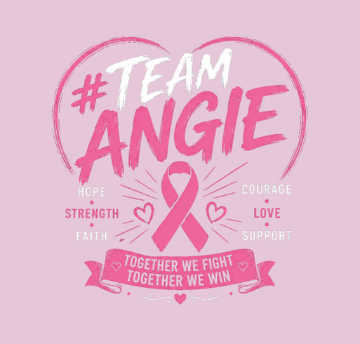 Angie's fight against cancer shirt design - zoomed