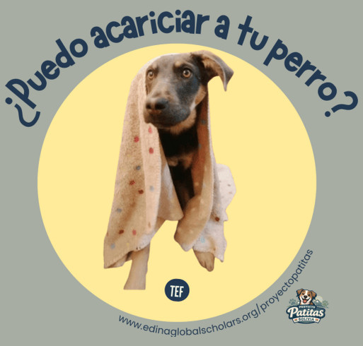 Tef's Shirt | Proyecto Patitas shirt design - zoomed