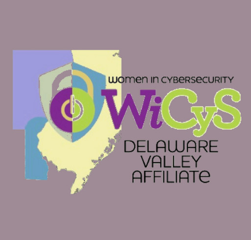 WiCyS Delaware Valley Spring 2026 Fundraiser shirt design - zoomed