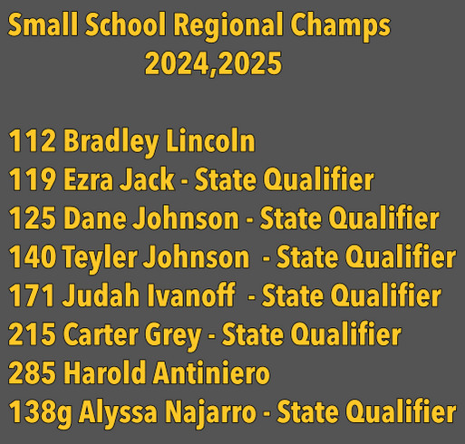 UNK wrestling 2025 shirt design - zoomed