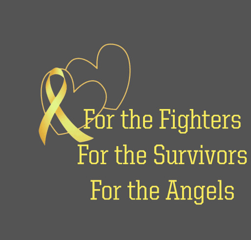 Childhood Cancer We Fight Together shirt design - zoomed