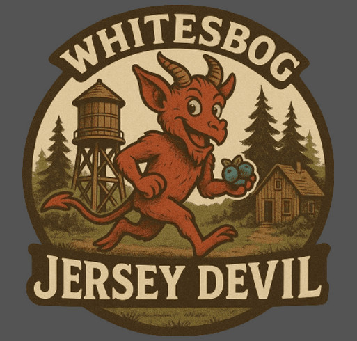 Whitesbog Jersey Devil 5K to Benefit the Historic Farm & Village shirt design - zoomed