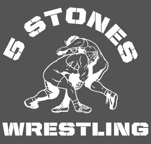 5 Stones Wrestling Club shirt design - zoomed