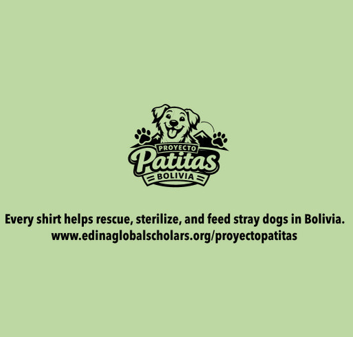 Quinoa's Shirt | Proyecto Patitas shirt design - zoomed