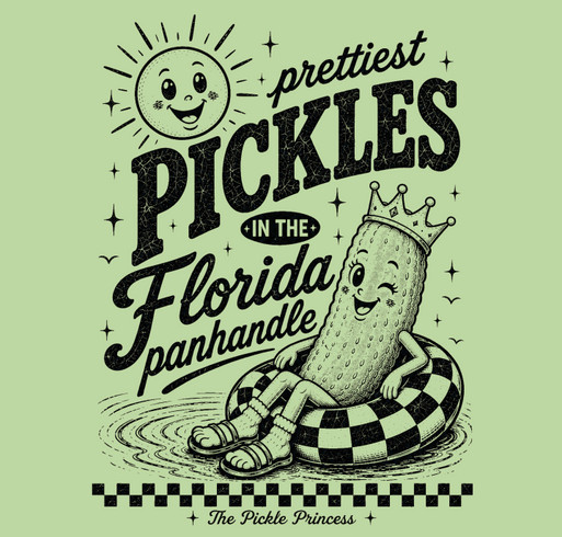 The Pickle Princess 1st Edition Tee shirt design - zoomed