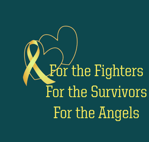 Childhood Cancer We Fight Together shirt design - zoomed