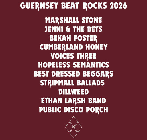 Guernsey Beat Rocks 2026 shirt design - zoomed