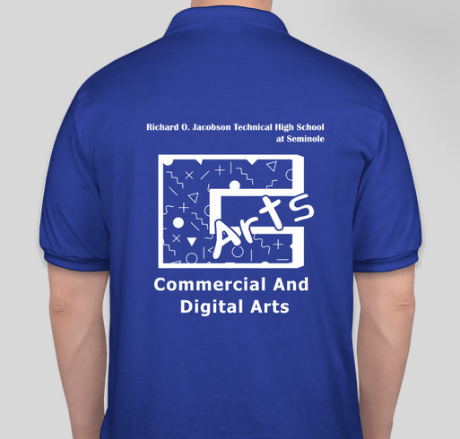 Commercial and Digital Arts Shirt and Hoodie Sale Fundraiser - unisex shirt design - back