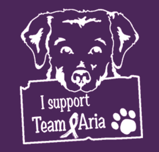 Seizure Assistance Dog for Aria shirt design - zoomed