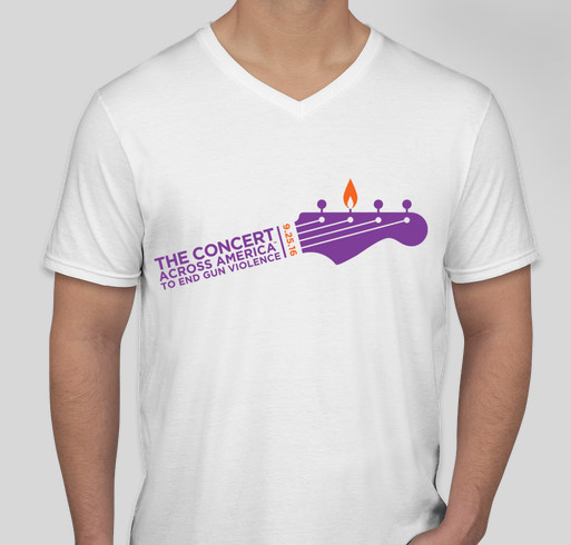 Concert Across America to End Gun Violence - West Windsor, NJ Fundraiser - unisex shirt design - small