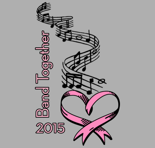 Band Together To Fight Breast Cancer shirt design - zoomed