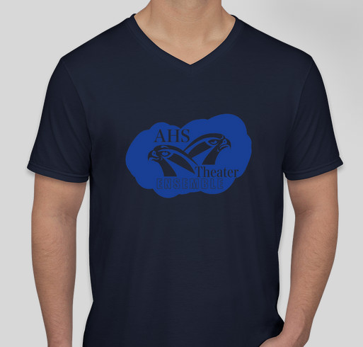AHS Drama Club Logo T-Shirt Fundraiser - unisex shirt design - front
