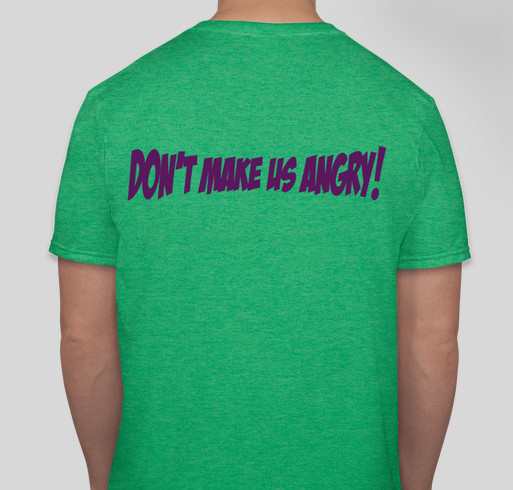 Team Ally's Hulks! Fundraiser - unisex shirt design - back