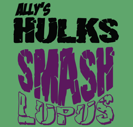 Team Ally's Hulks! shirt design - zoomed