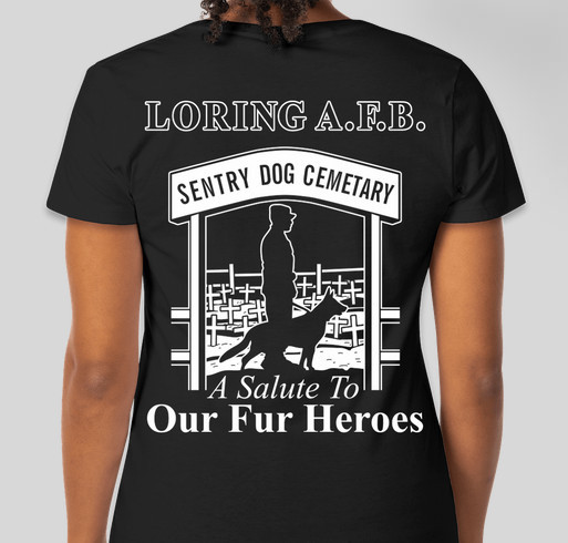 Help us with our Sentry Dog Cemetary Fundraiser - unisex shirt design - back