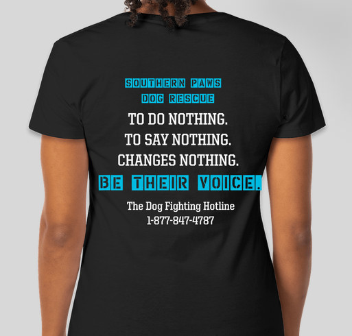DOG FIGHTING AWARENESS Fundraiser - unisex shirt design - back