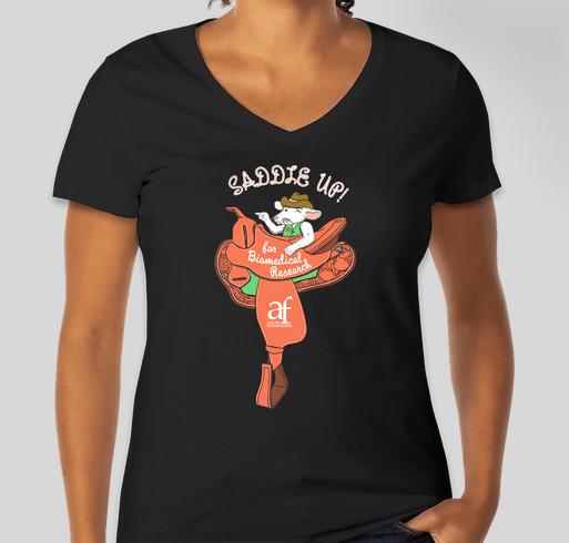 Saddle Up for Biomedical Research! Fundraiser - unisex shirt design - front