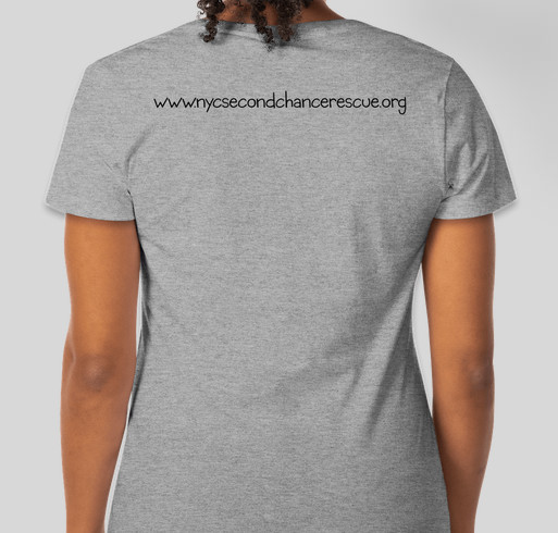 Second Chance Rescue NYC Fundraiser - unisex shirt design - back