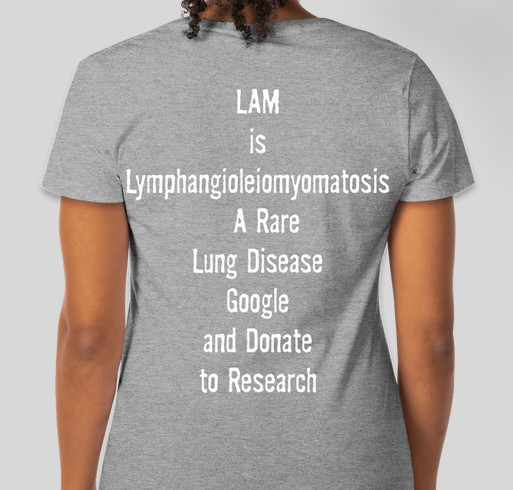 LAM Awareness 2 Fundraiser - unisex shirt design - back