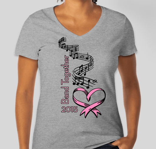 Band Together To Fight Breast Cancer Fundraiser - unisex shirt design - front