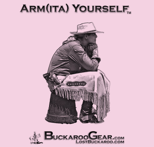 "Arm(ita) Yourself" for Operation Family Fund shirt design - zoomed