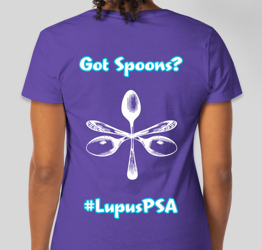 Purple Spoon Adventure Fundraiser - unisex shirt design - back