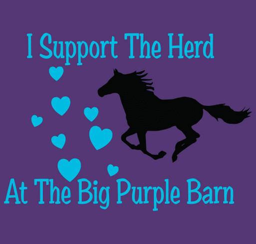 Support The Herd at The Big Purple Barn! shirt design - zoomed