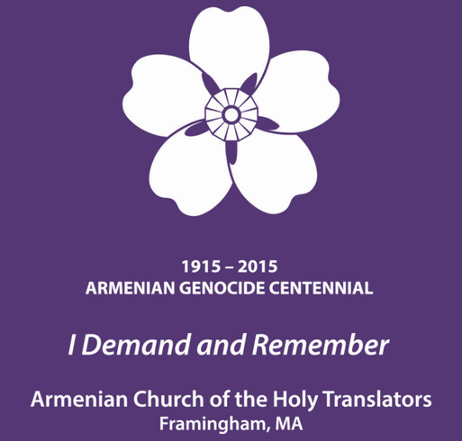 Armenian Genocide Centennial shirt design - zoomed