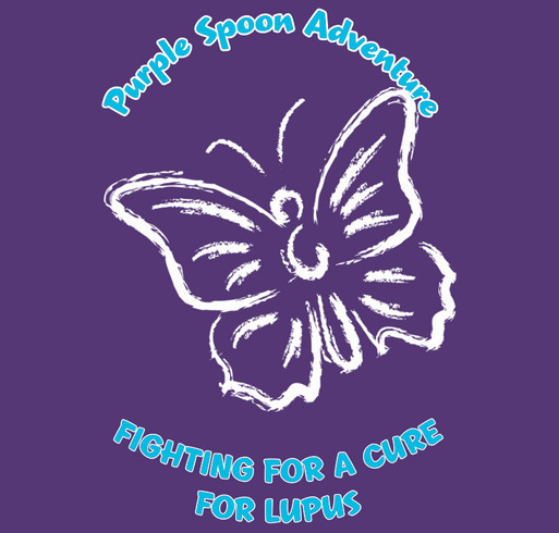 Purple Spoon Adventure shirt design - zoomed
