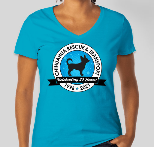 Chihuahua Rescue & Transport 25th Anniversary T-shirt Campaign Fundraiser - unisex shirt design - front