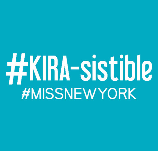 #TeamKira, Miss New York 2014 shirt design - zoomed