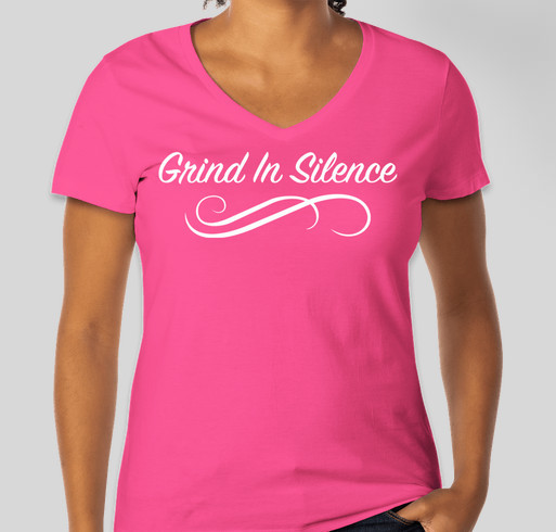 Helping one artist at a time with their "Silent Grind!" Fundraiser - unisex shirt design - front