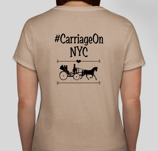 Save NYC Horse Carriages ! Fundraiser - unisex shirt design - back
