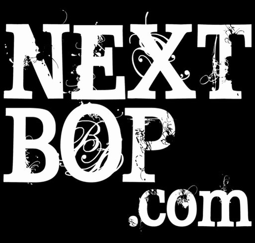 Nextbop.com Website Redesign Fundraiser shirt design - zoomed